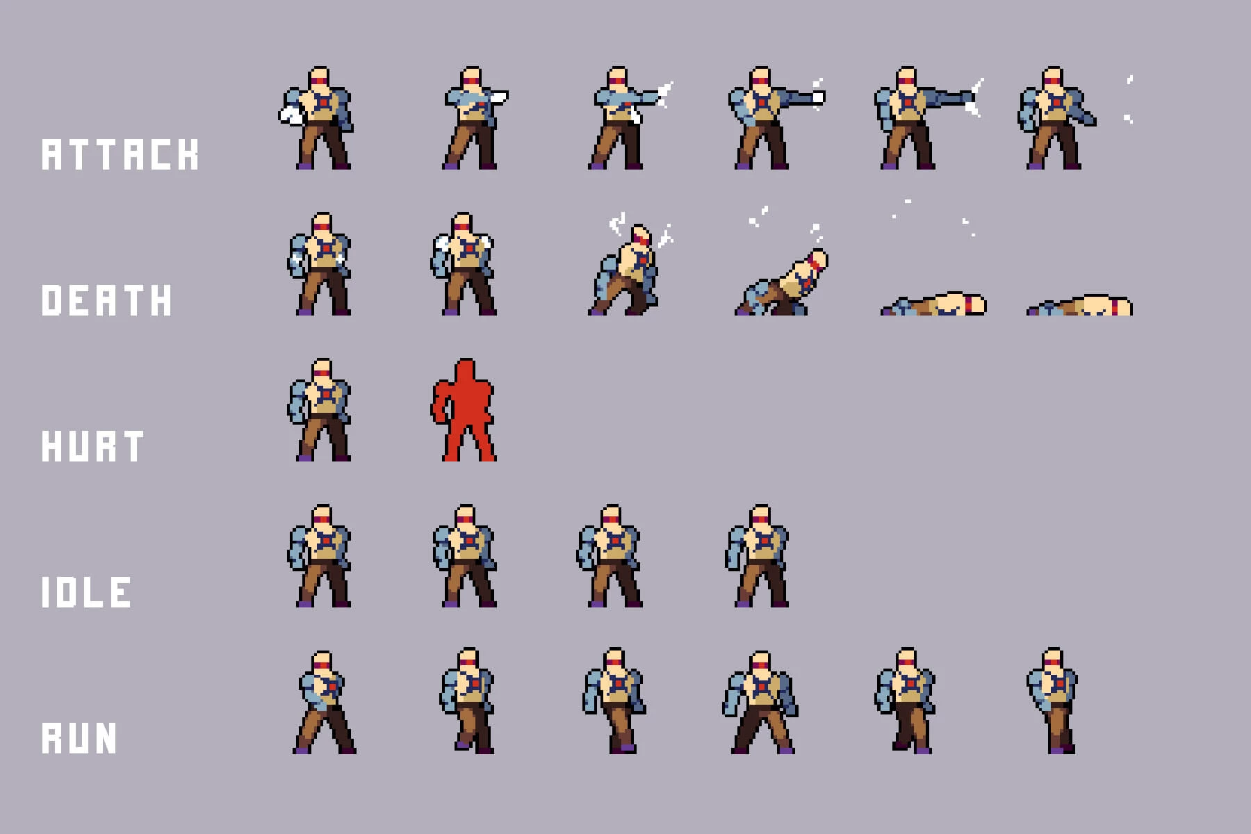 Bar Street Enemies Pixel Art