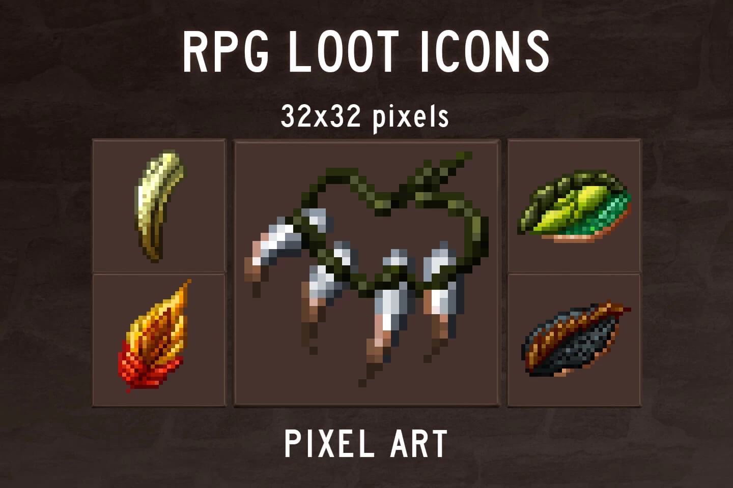 RPG Loot Icons Pixel Art