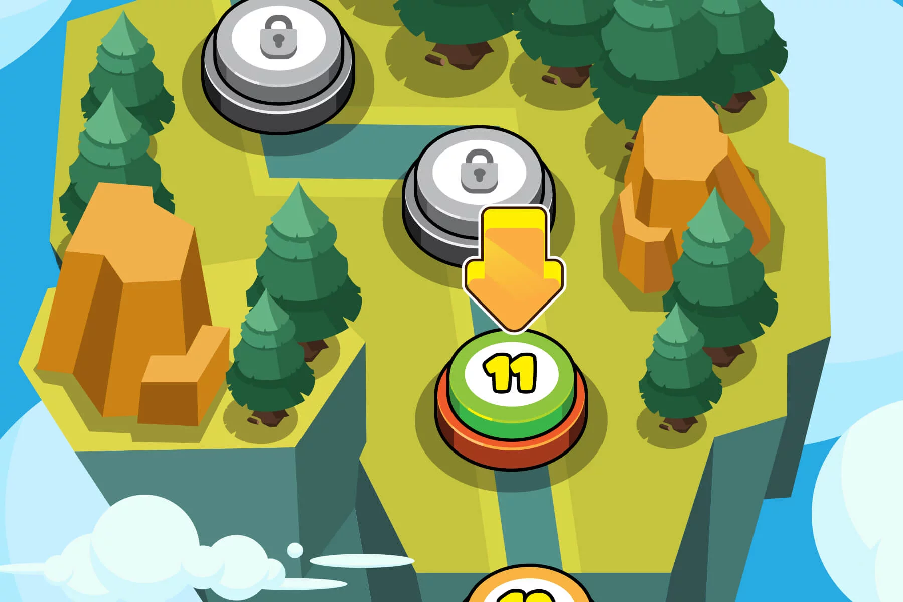 The Top-Down Level Selection Asset Pack