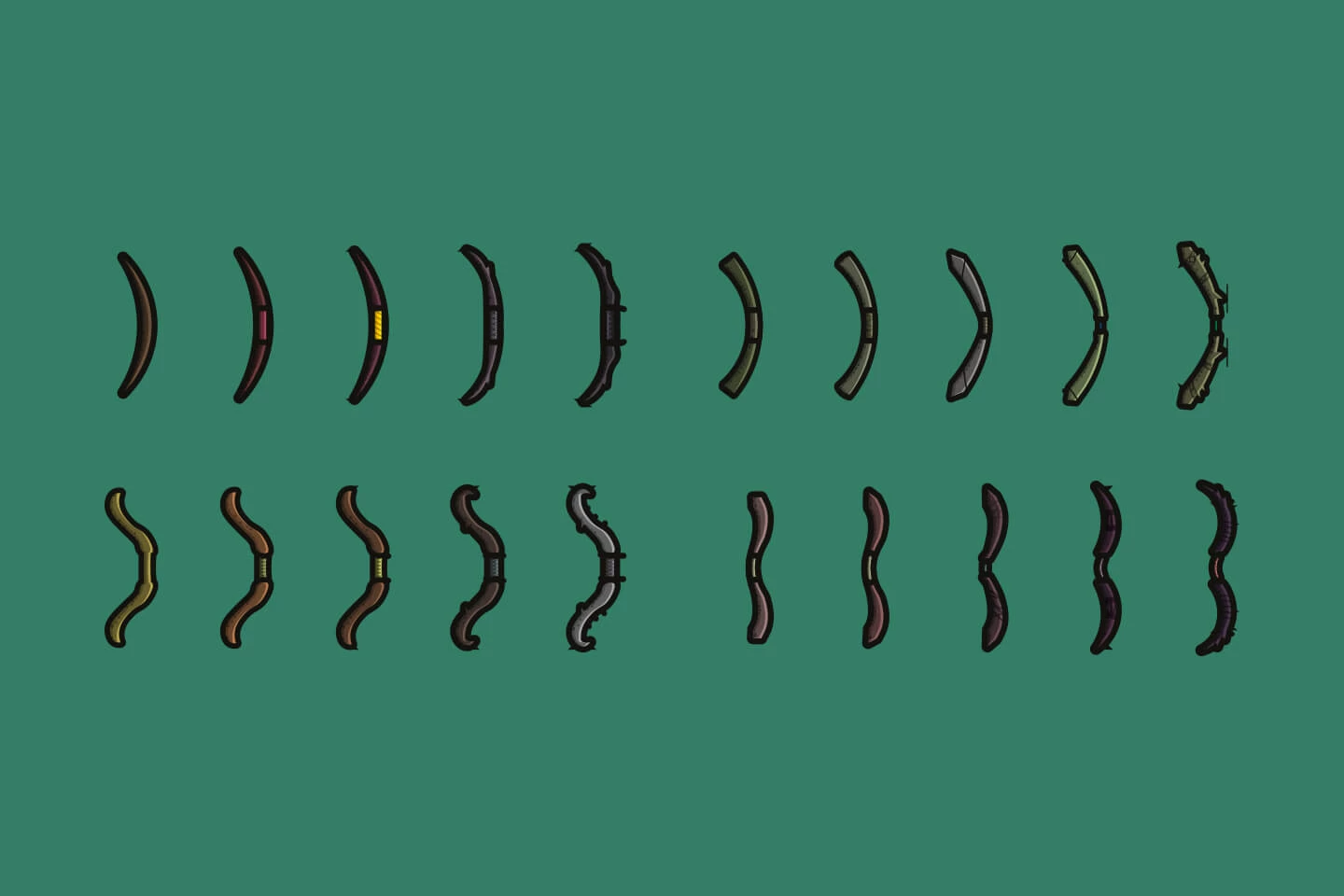 Bow 2D Weapon Pack