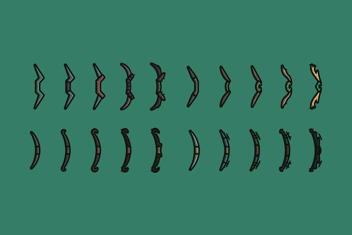 Bow 2D Weapon Pack