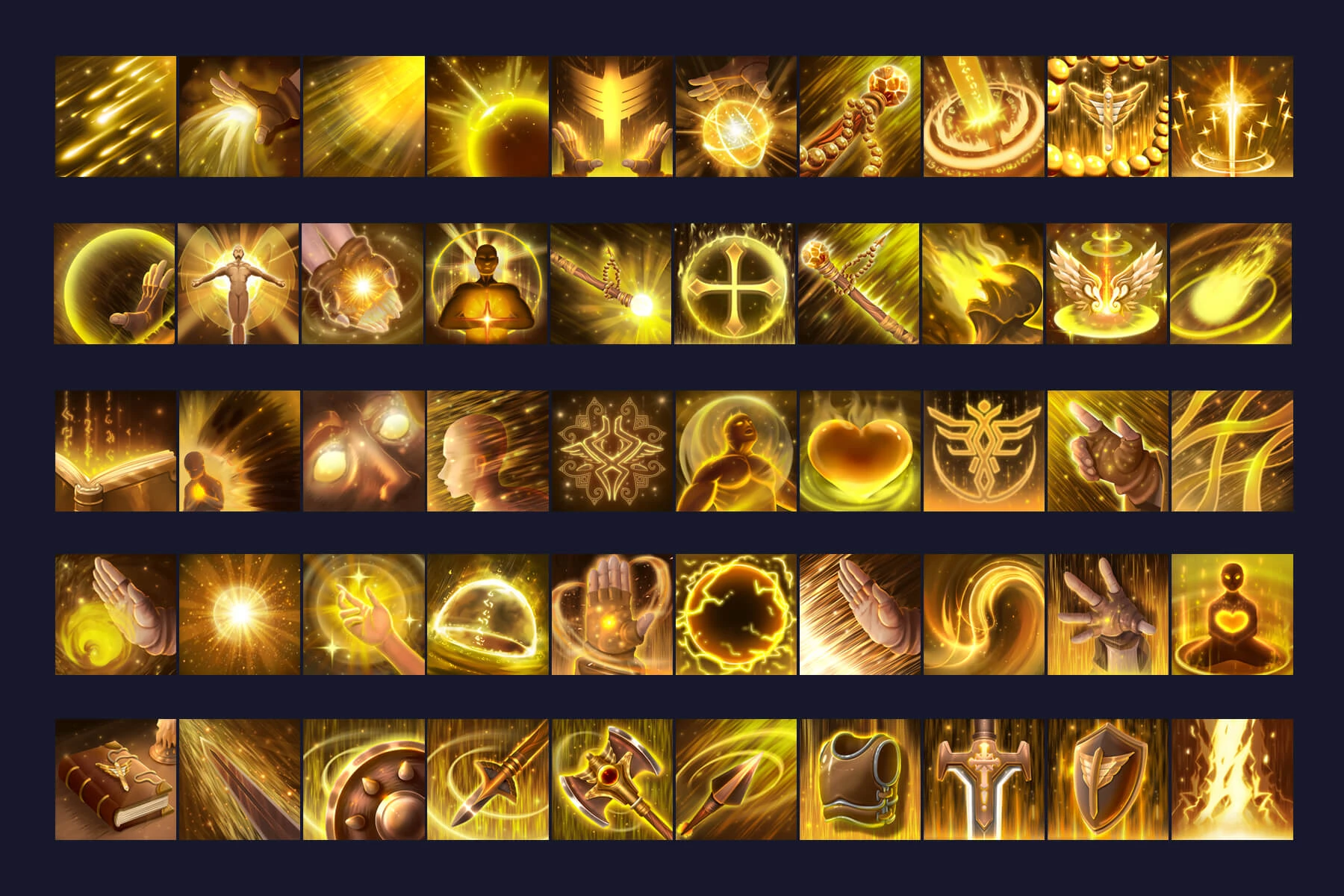 RPG Priest Skill Icons