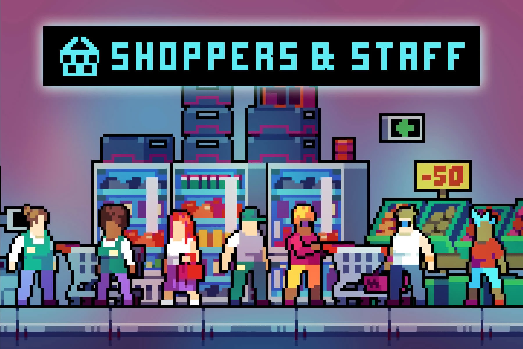 Market NPCs Shoppers & Staff Asset Pixel Pack