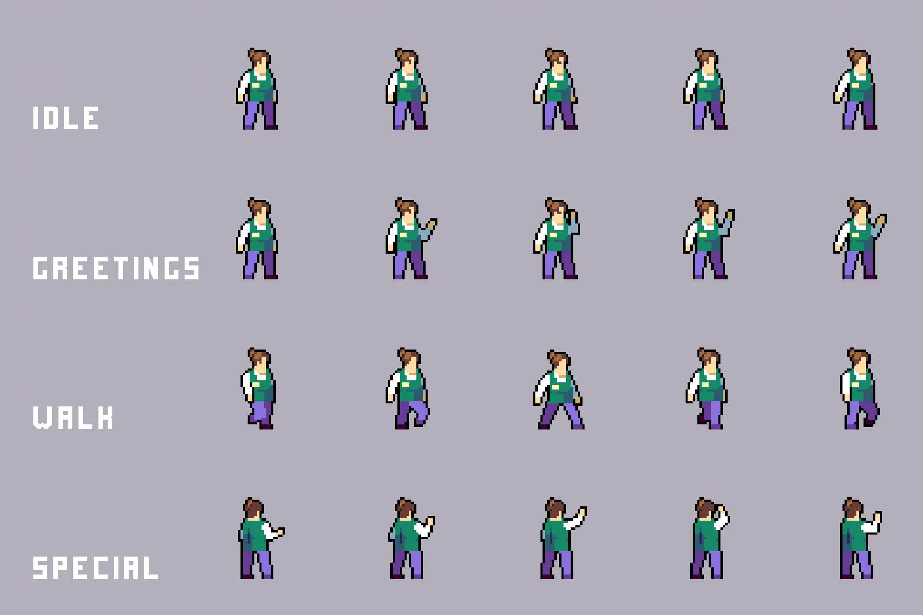 Market NPCs Shoppers & Staff Asset Pixel Pack