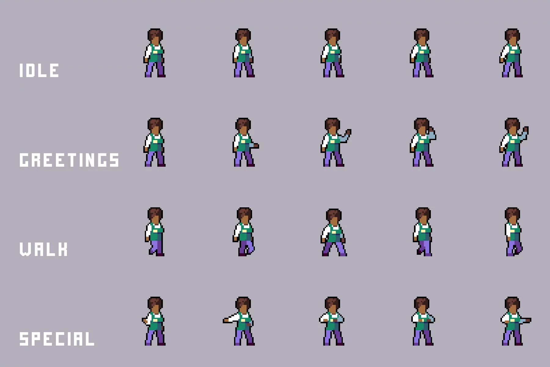 Market NPCs Shoppers & Staff Asset Pixel Pack