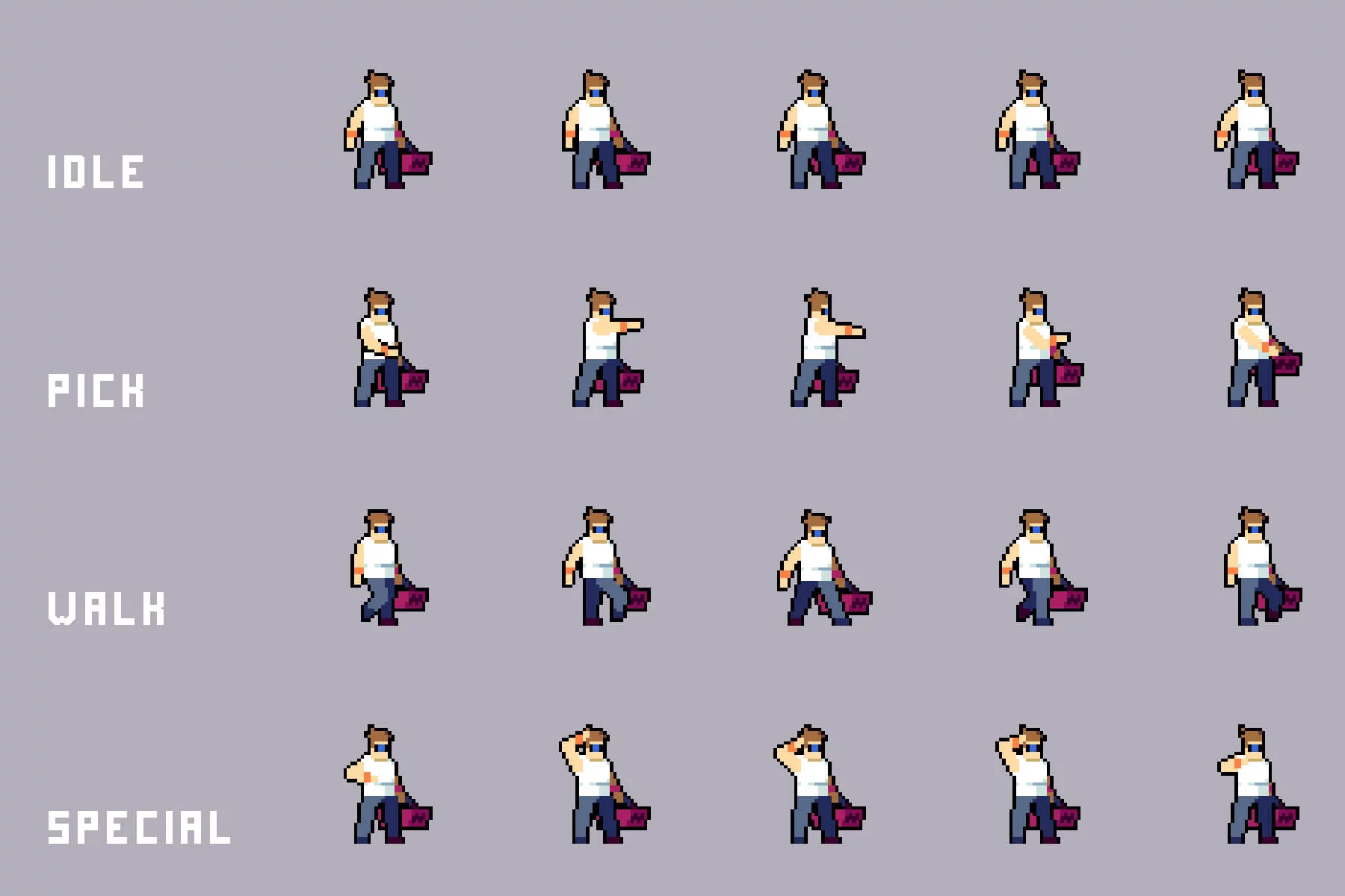 Market NPCs Shoppers & Staff Asset Pixel Pack