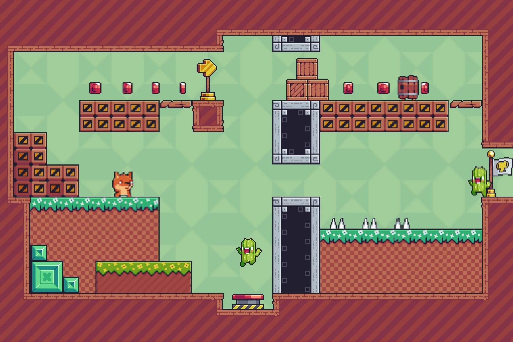 Simple Platformer Game Kit Pixel Art