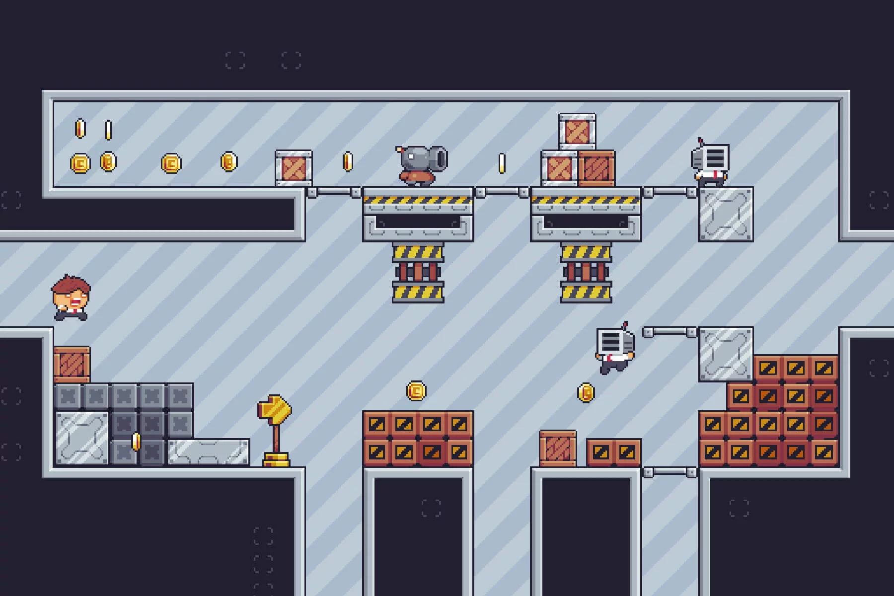Simple Platformer Game Kit Pixel Art