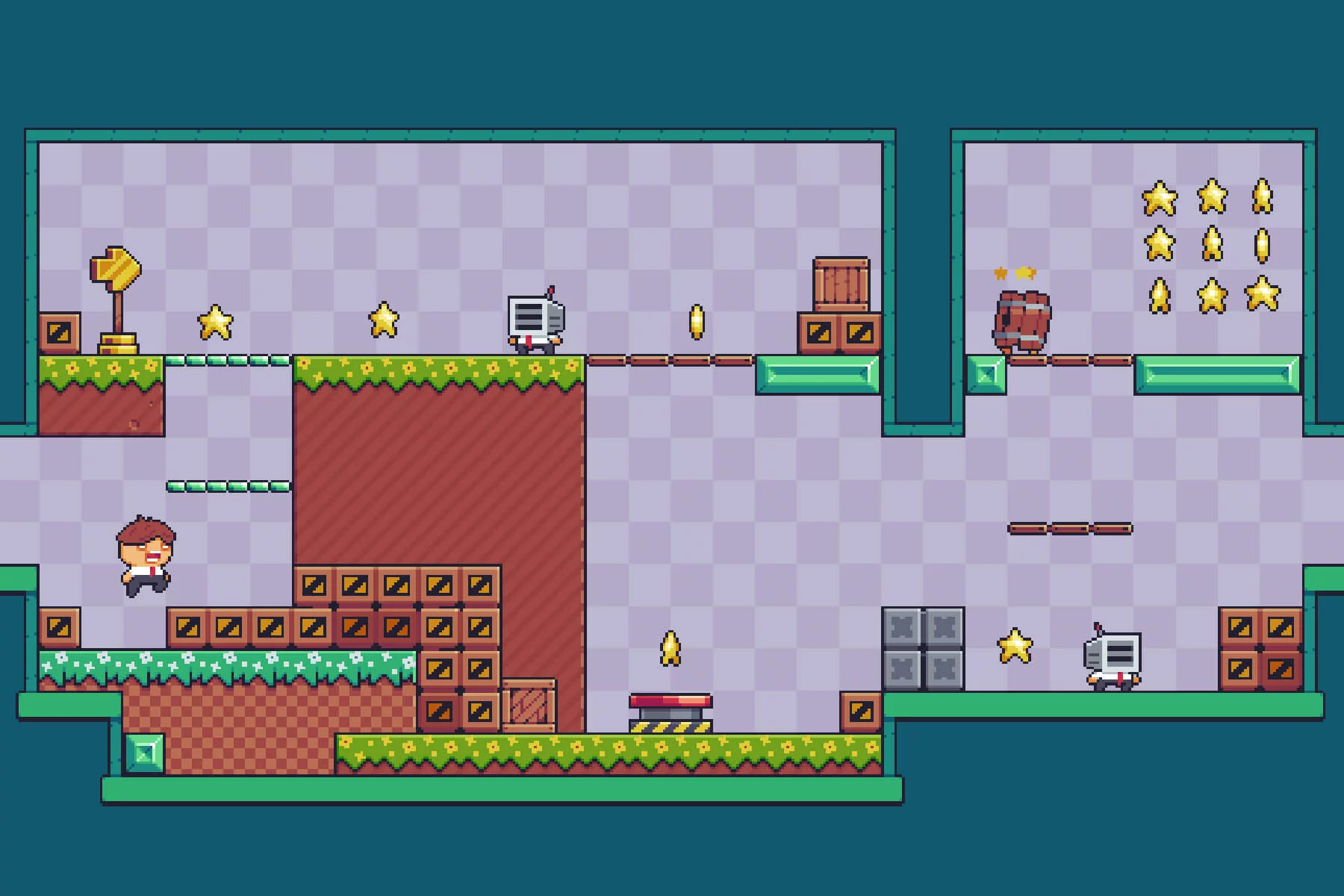 Simple Platformer Game Kit Pixel Art