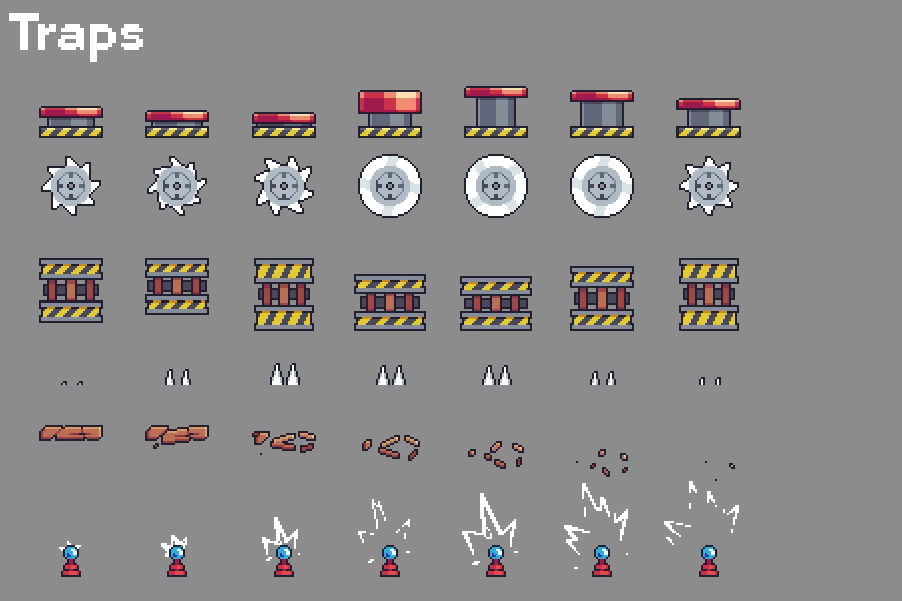 Simple Platformer Game Kit Pixel Art