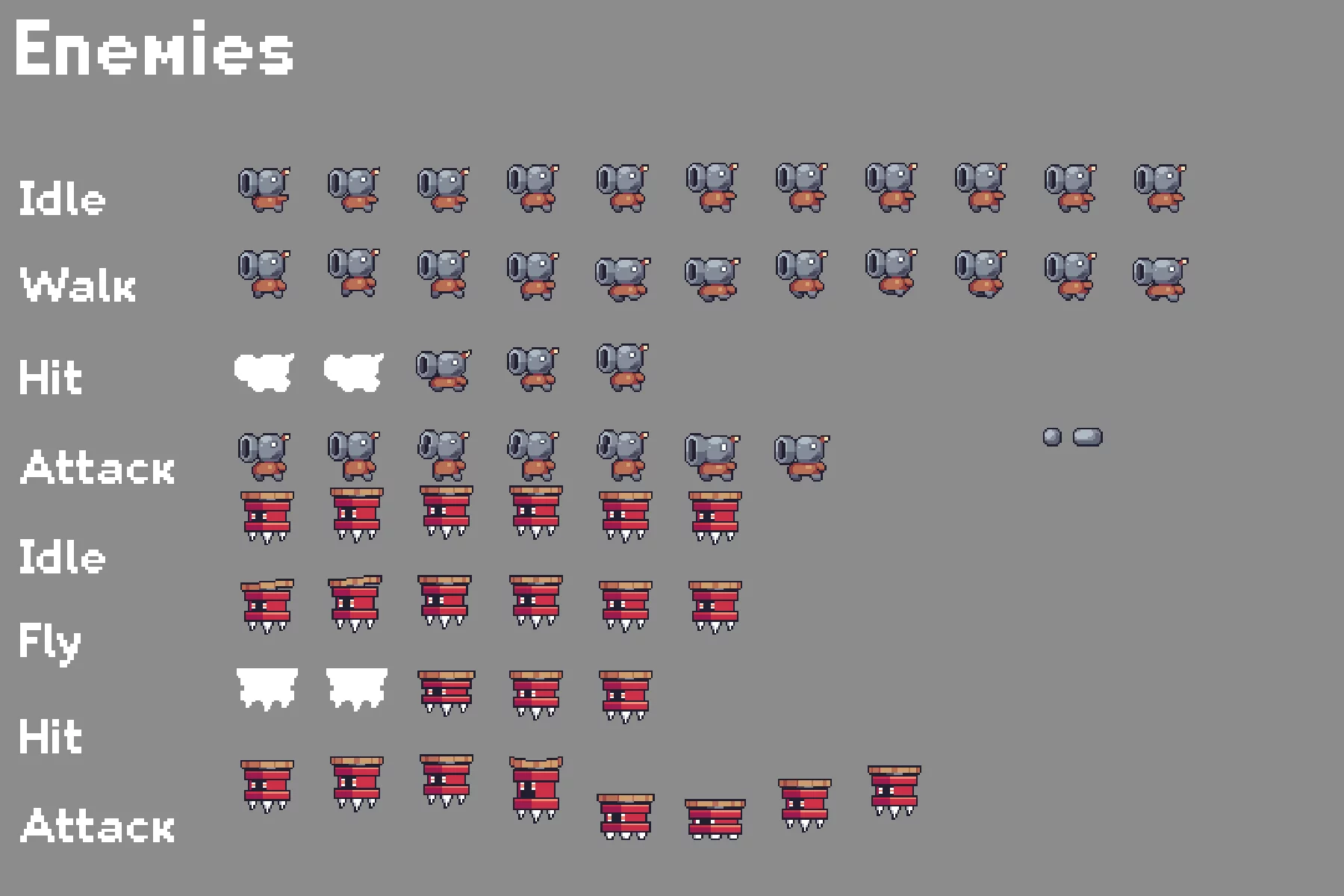 Simple Platformer Game Kit Pixel Art