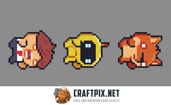 Simple Platformer Game Kit Pixel Art