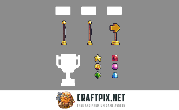 Simple Platformer Game Kit Pixel Art