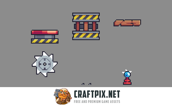 Simple Platformer Game Kit Pixel Art