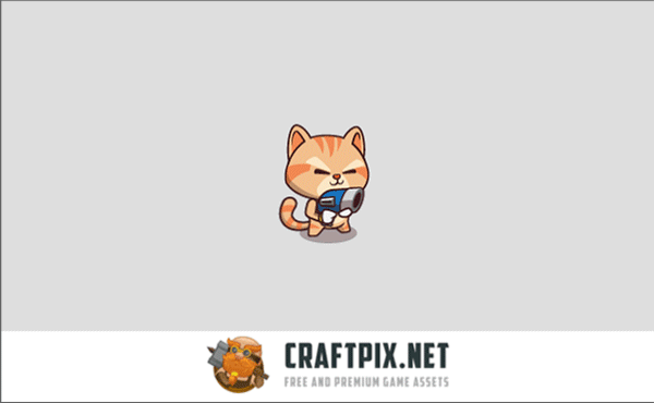 Cartoon Cat Defense Game Asset Kit