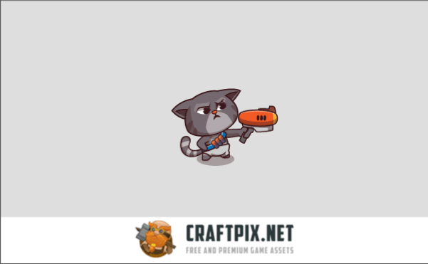 Cartoon Cat Defense Game Asset Kit