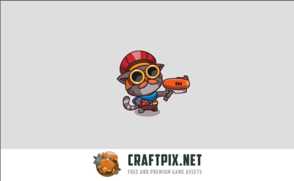 Cartoon Cat Defense Game Asset Kit