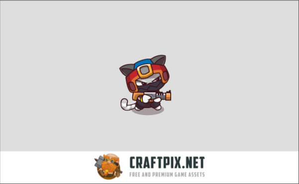 Cartoon Cat Defense Game Asset Kit