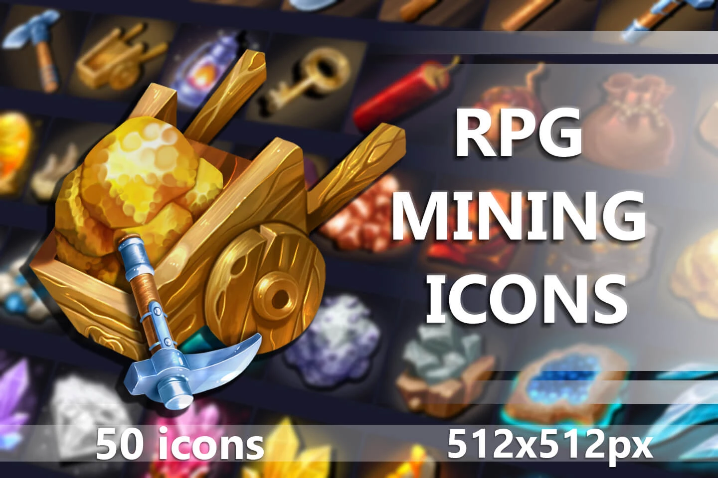 50 RPG Mining Icons