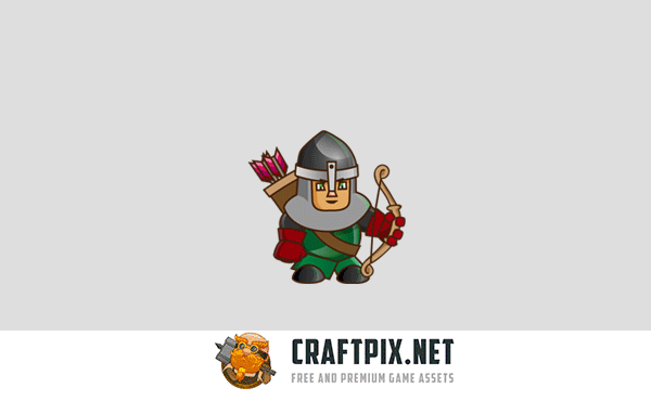 2D Game Archer Character Sprite