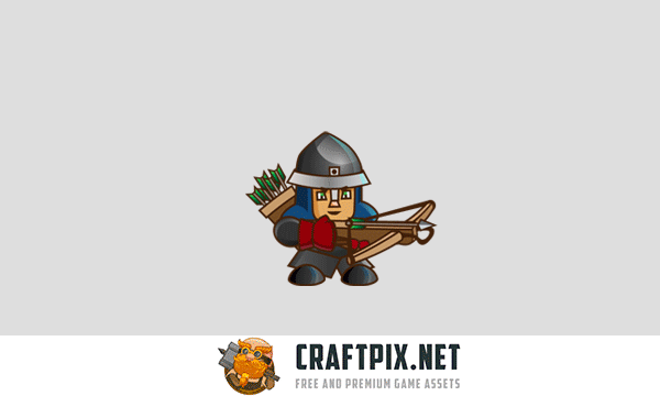 2D Game Archer Character Sprite