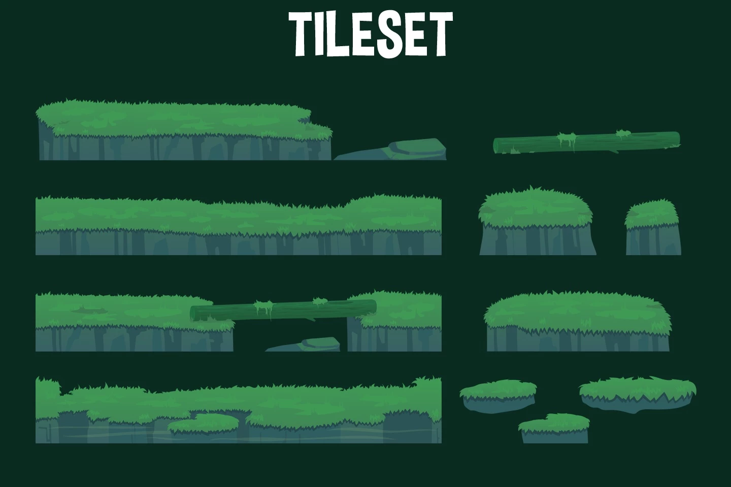 Jungle 2D Game Backgrounds