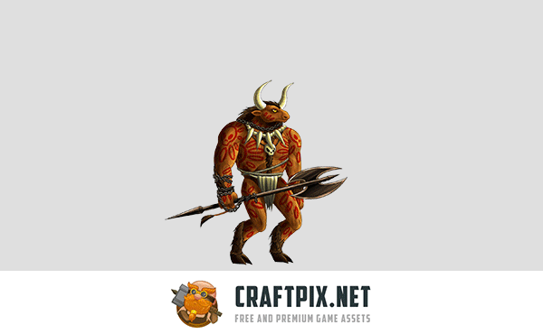2D Game Minotaur Character Sprites