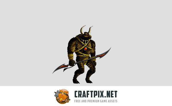 2D Game Minotaur Character Sprites