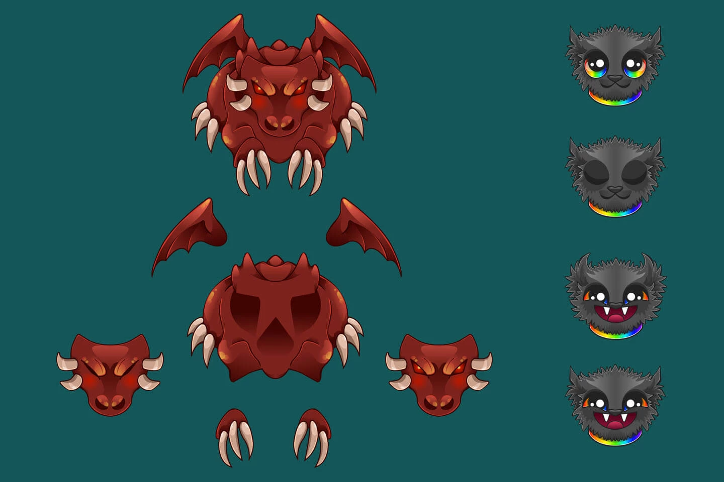 Monsters for Match 3 Game