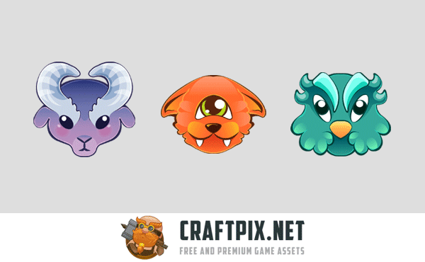 Monsters for Match 3 Game