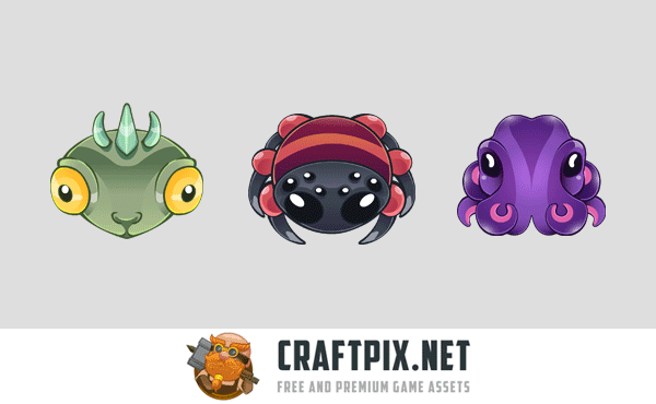 Monsters for Match 3 Game