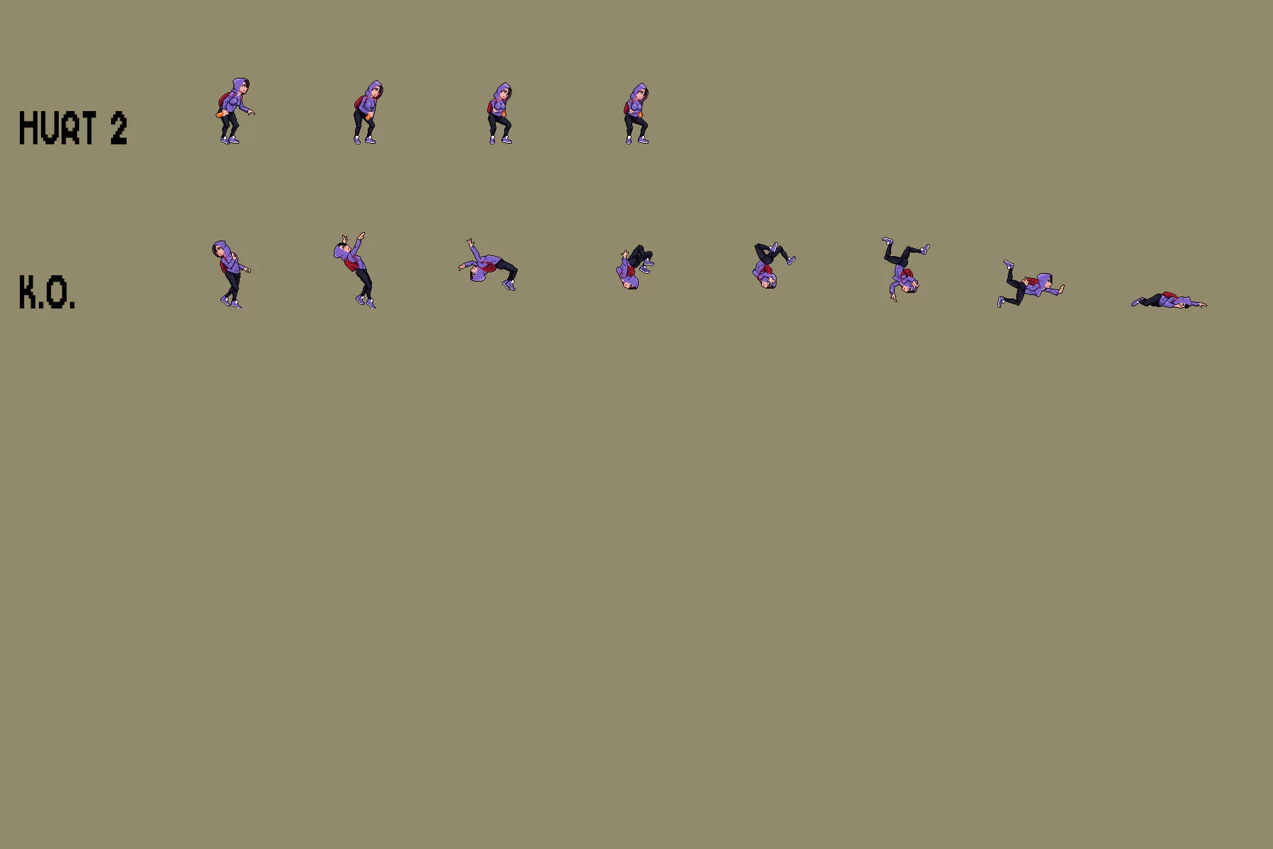 Graffiti Artist Sprite Sheet Pixel Art Pack