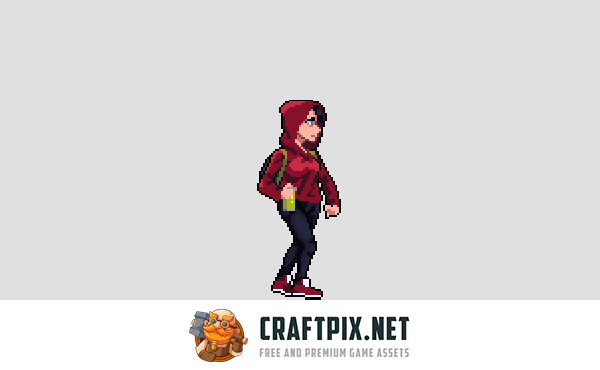 Graffiti Artist Sprite Sheet Pixel Art Pack