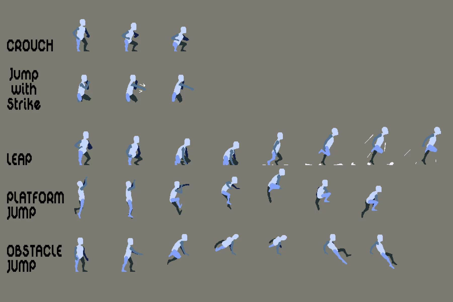 Pixel Art Prototype Character Sprites