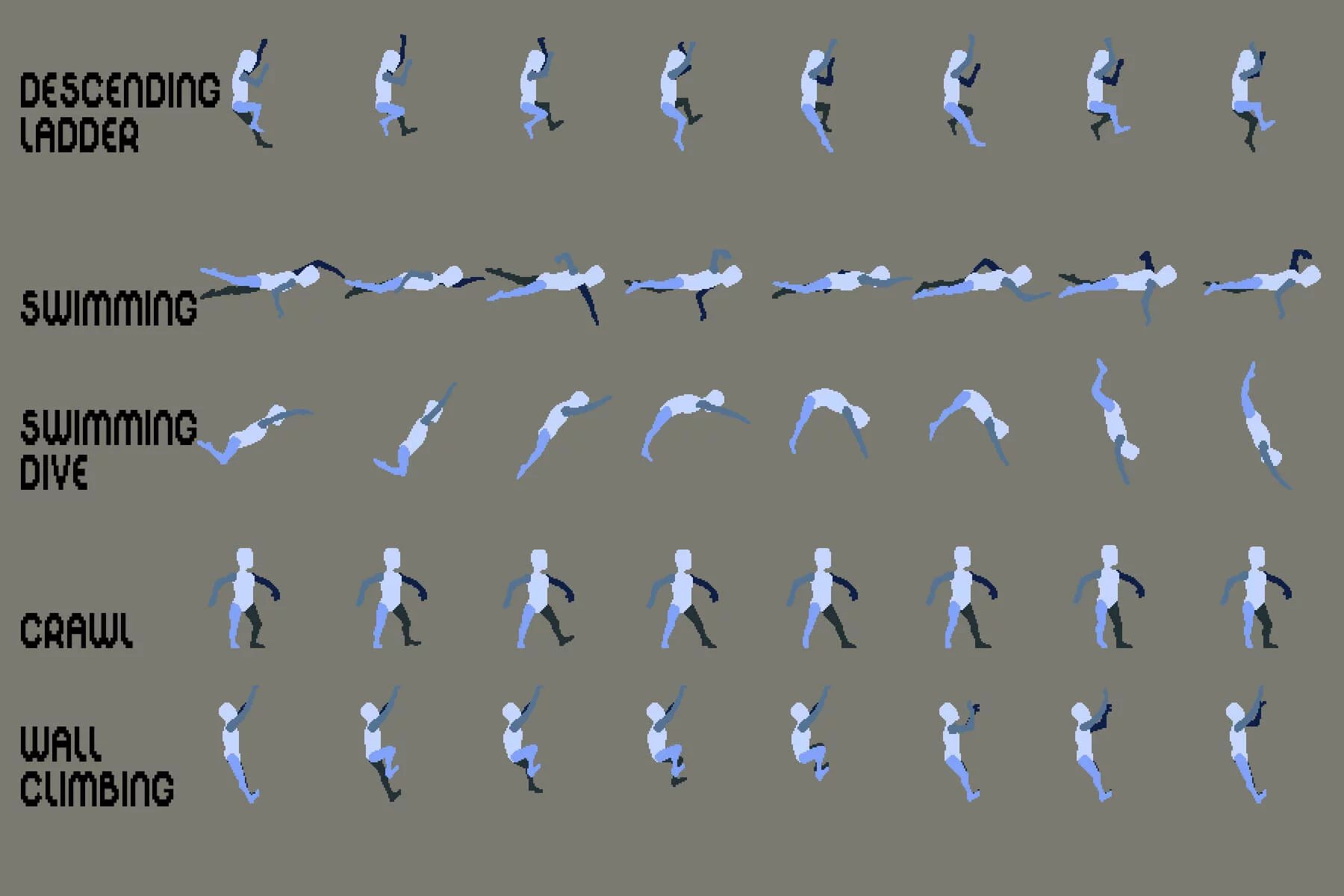 Pixel Art Prototype Character Sprites