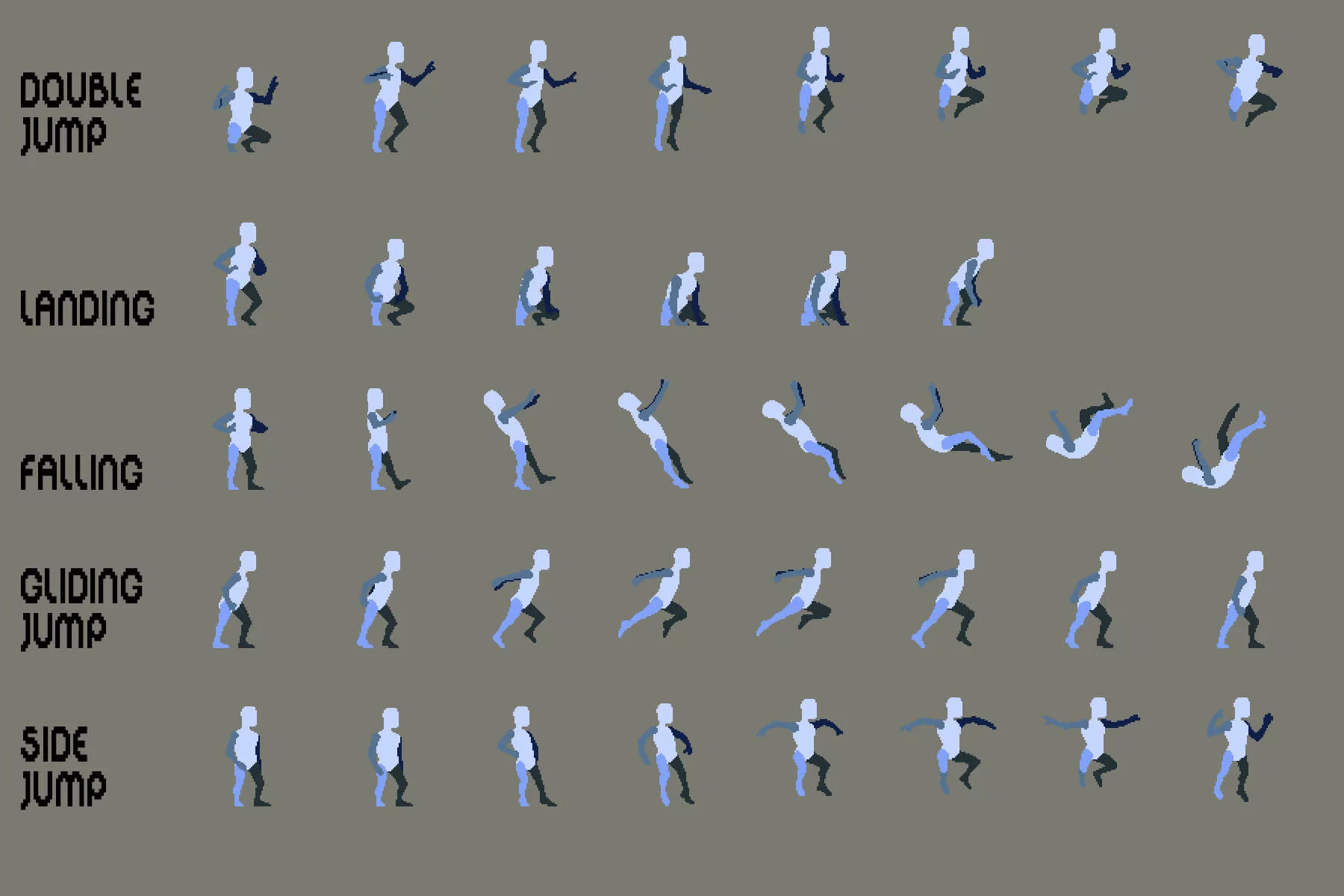 Pixel Art Prototype Character Sprites