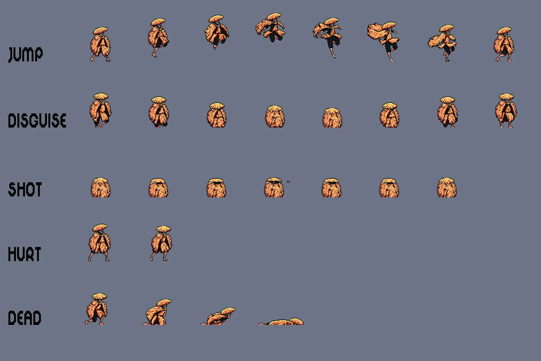 Ninja Sprite Sheets Pixel Art