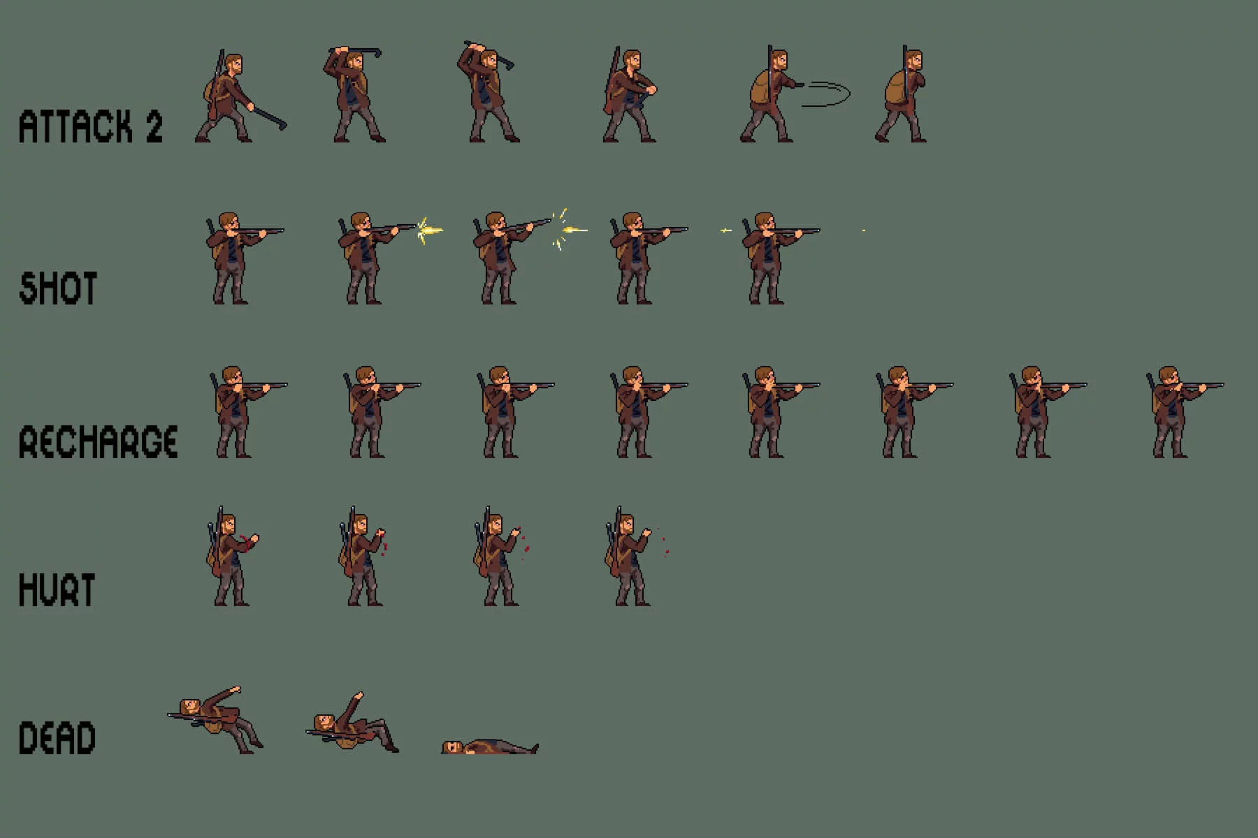Survivalist Sprite Sheet Pixel Art Pack