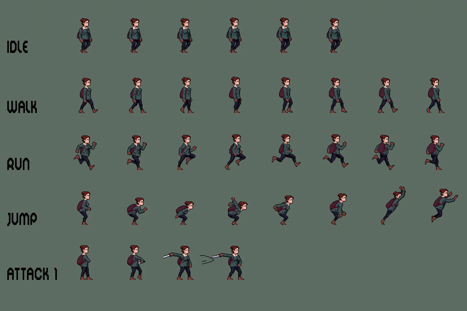 Survivalist Sprite Sheet Pixel Art Pack