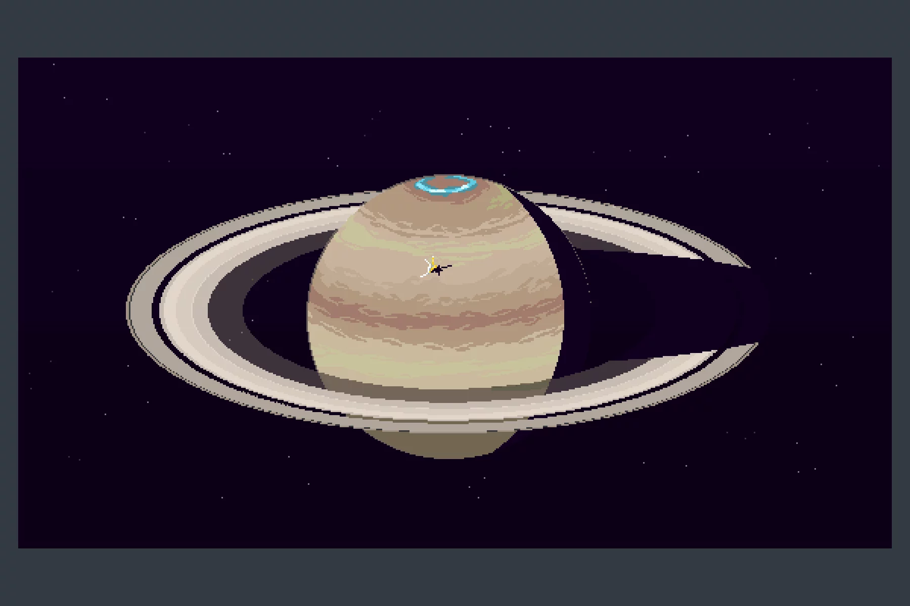 Planets in Space Pixel Game Background Pack
