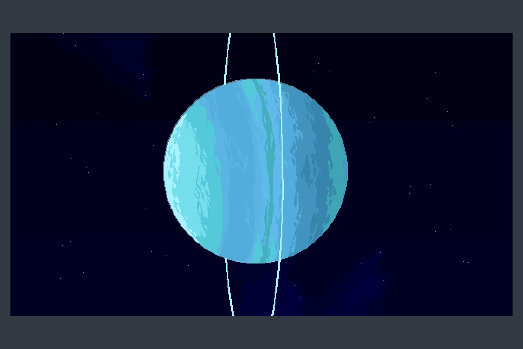 Planets in Space Pixel Game Background Pack