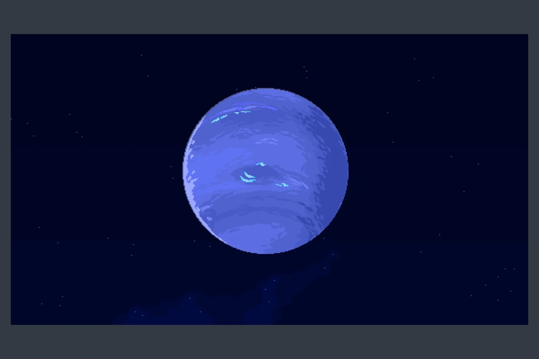 Planets in Space Pixel Game Background Pack