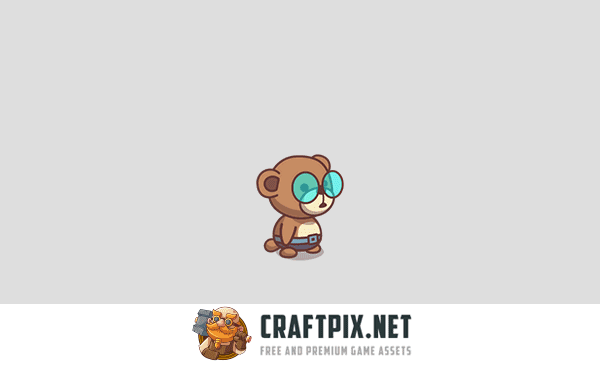 Cute Bear Character Sprites Pack