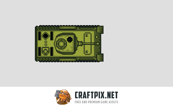 Top Down Tank Sprites Pixel Art