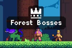 森林Boss像素艺术精灵表合集：双头花与条纹战士