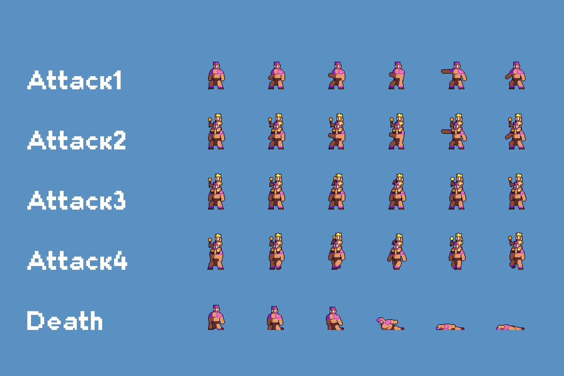 Forest Bosses Pixel Art Sprite Sheet Pack