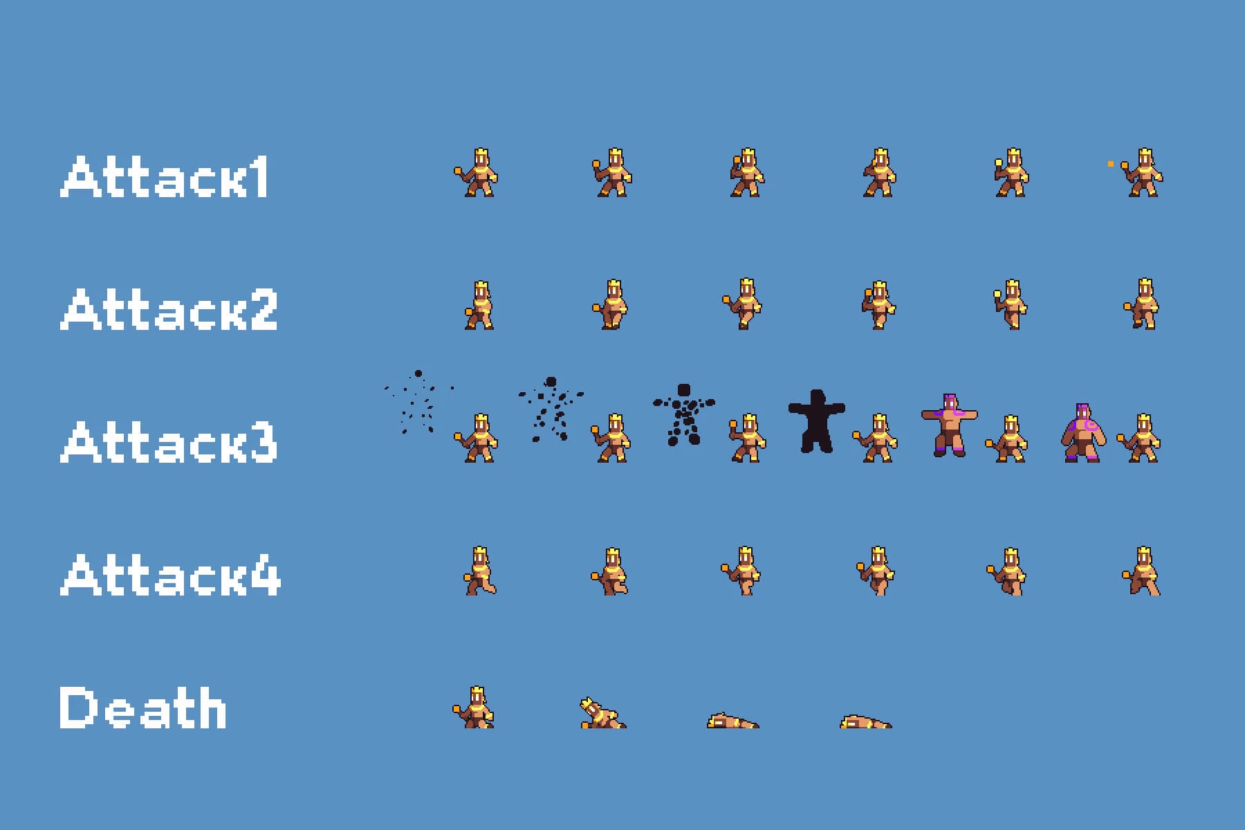 Forest Bosses Pixel Art Sprite Sheet Pack