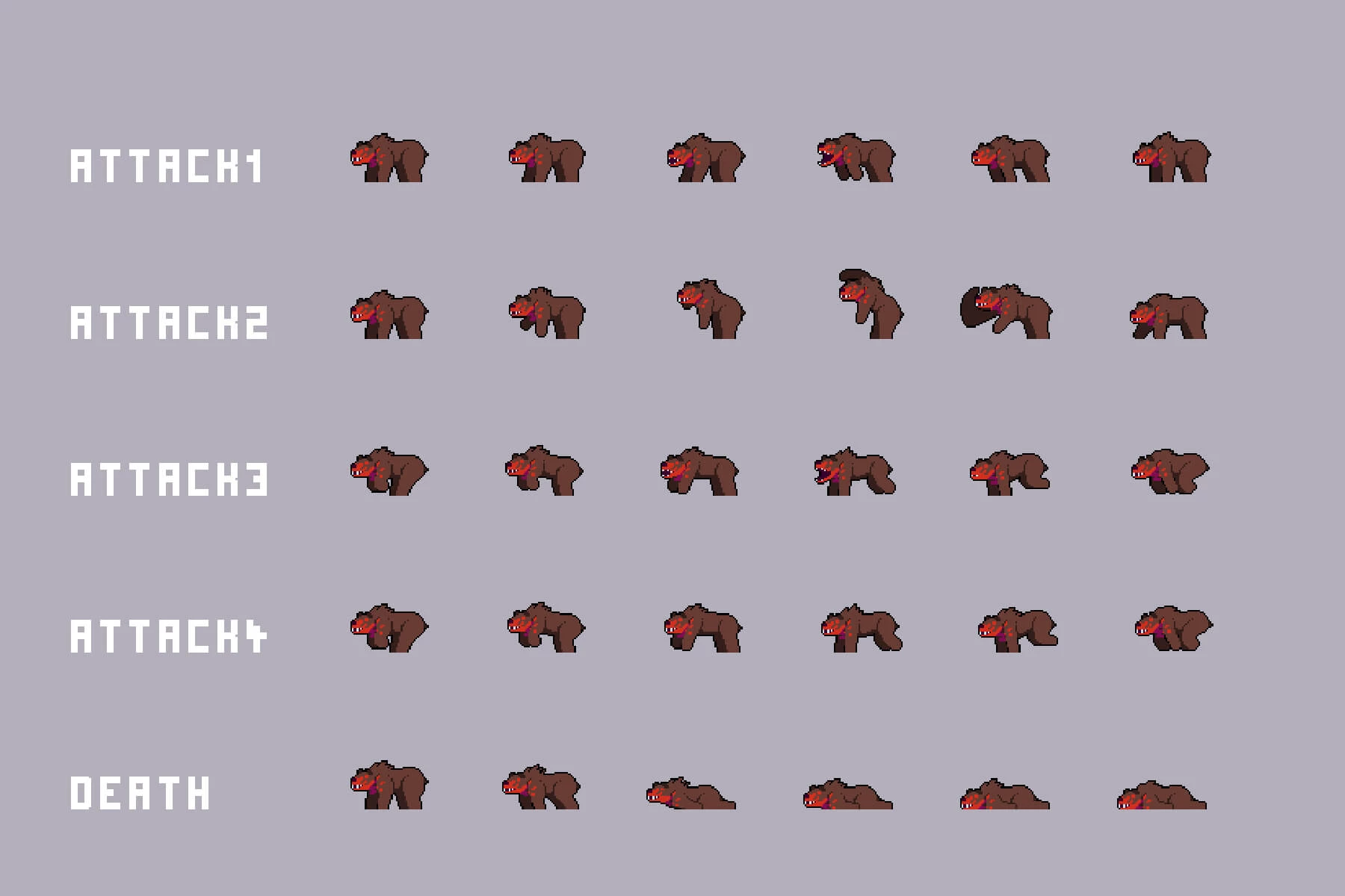 Monsters from the Exclusion Zone Pixel Art
