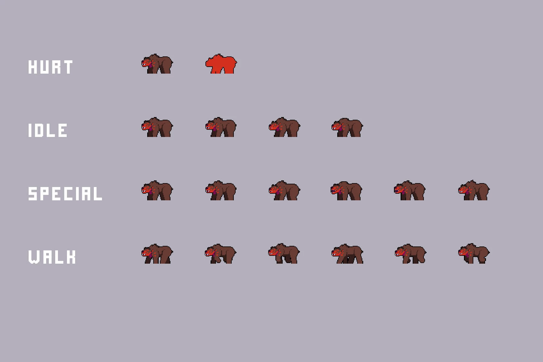 Monsters from the Exclusion Zone Pixel Art