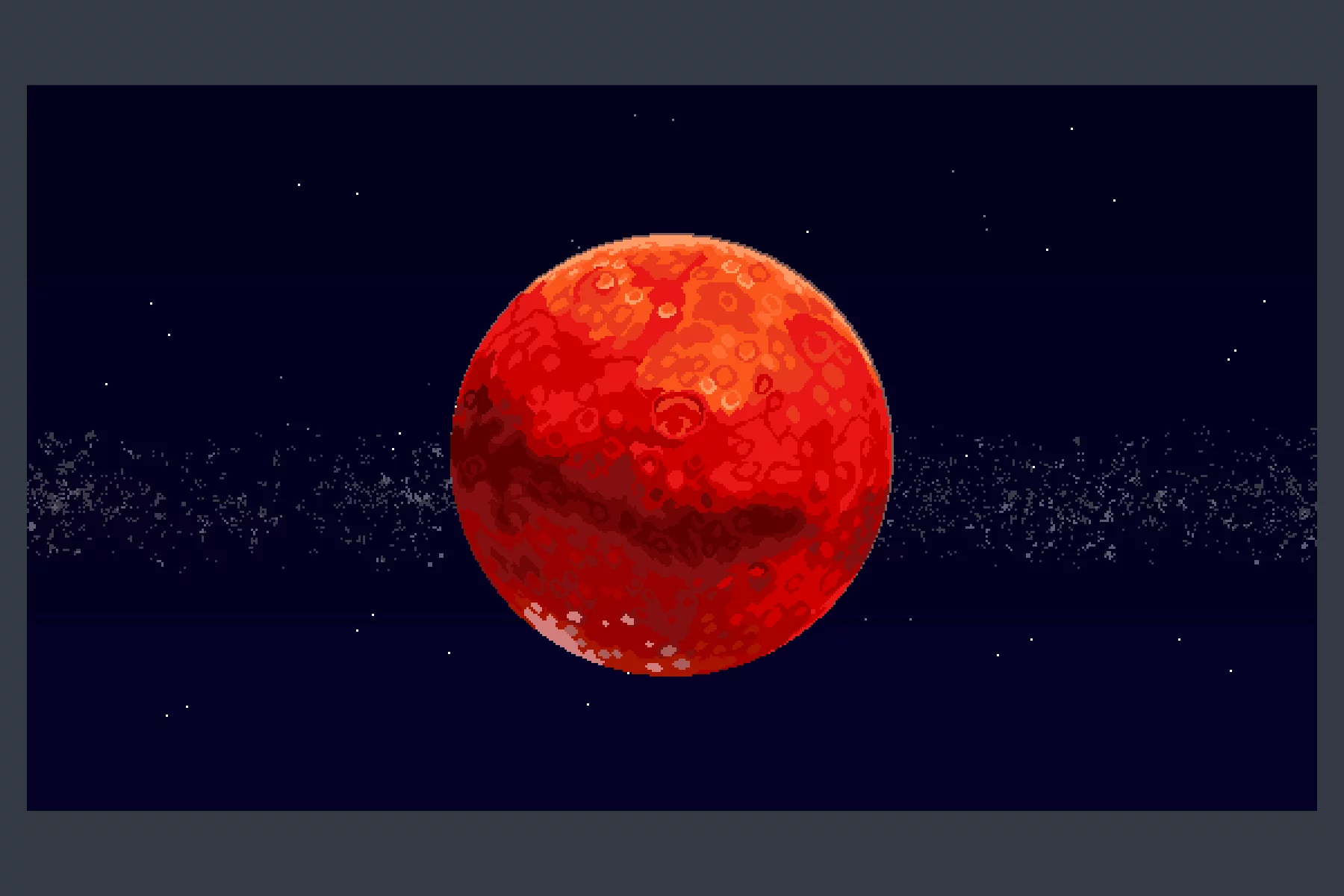 Planet in Space Pixel Art Backgrounds Pack